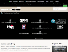 Tablet Screenshot of marcusevans.com
